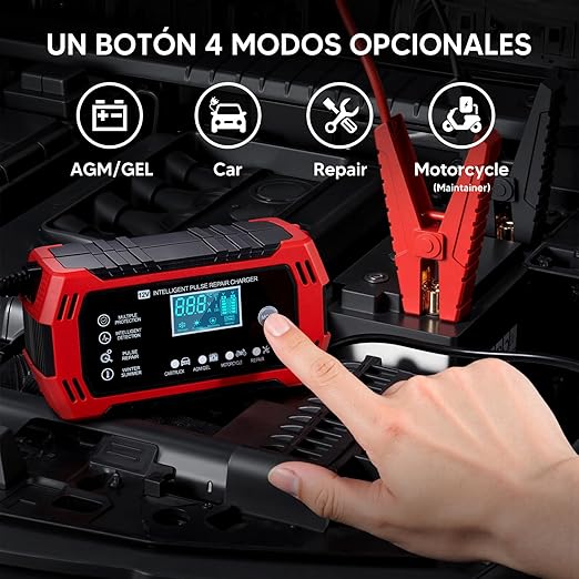 Cargador de bateria de carro de 12V, 6A